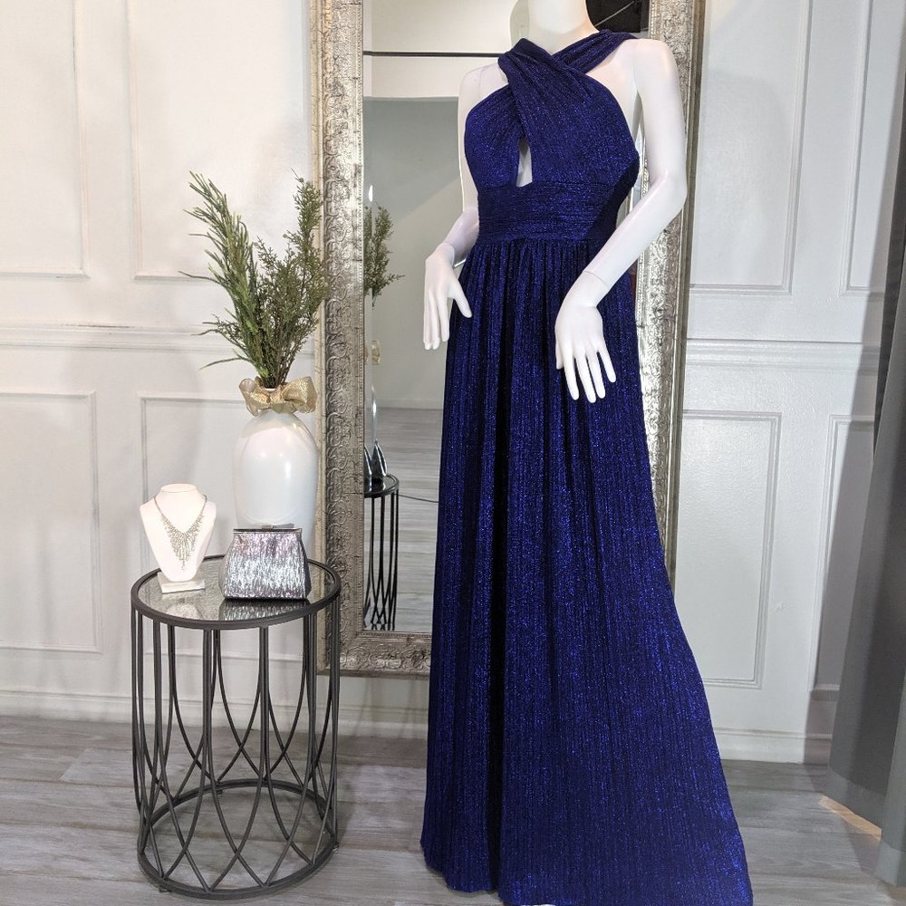 Royal Blue Formal Evening Prom Dress Gown